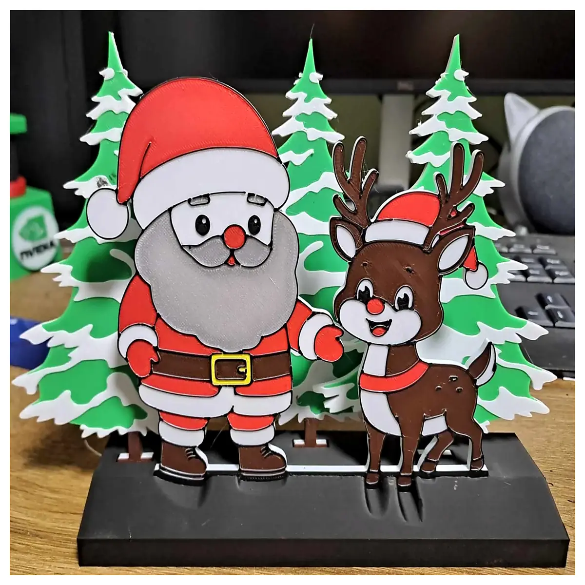 outdoor santa claus statue resin garden decoration festive xmas yard decor