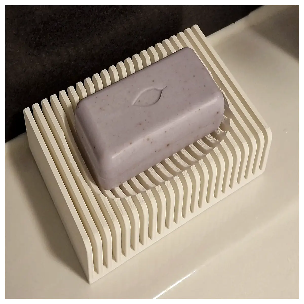 ceramic soap dish with drainage holes modern bathroom accessories for sink vanity non slip soap saver tray holder
