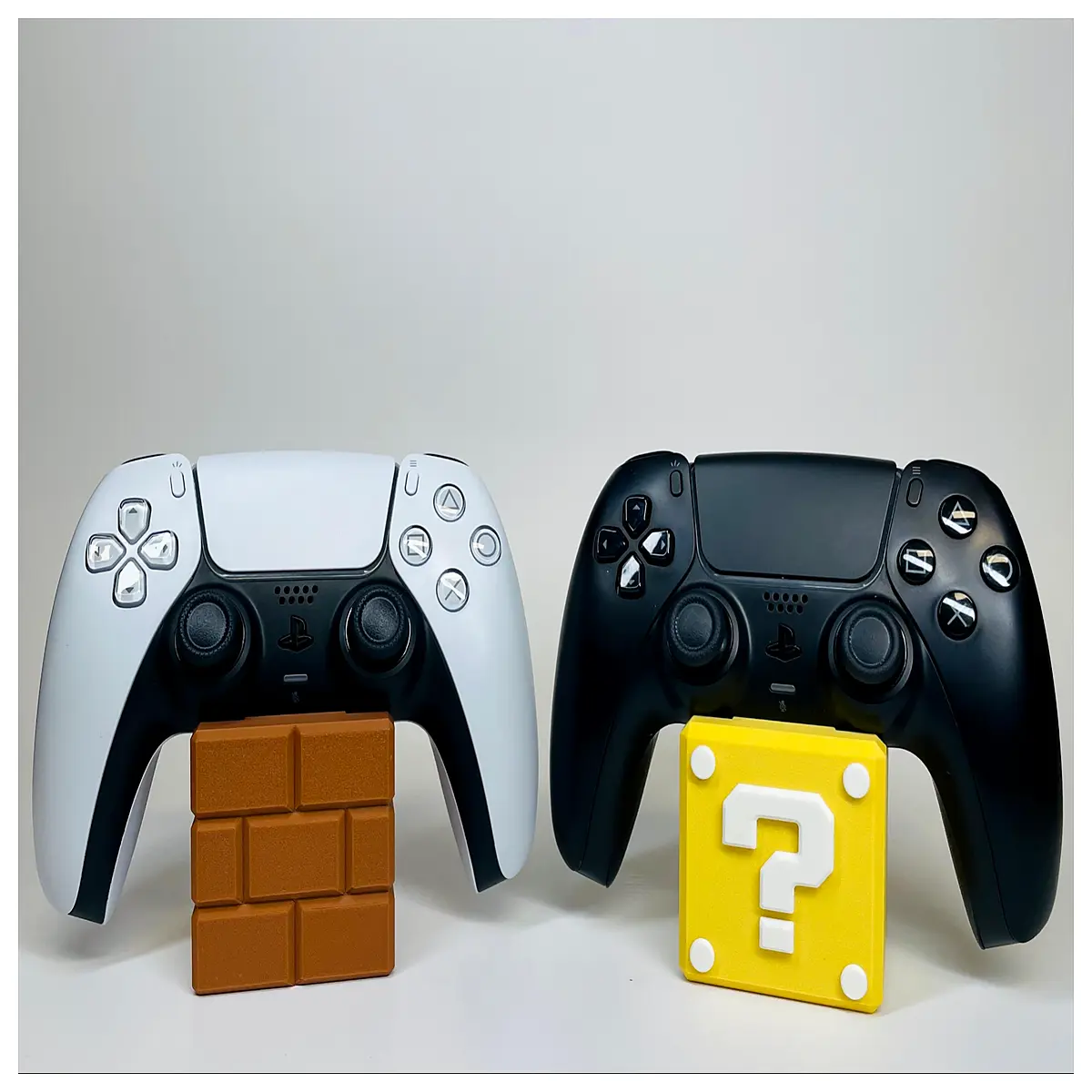 ps5 controller with question mark design dualsense charging dock holder for ps5 controllers gaming accessory organizer desk