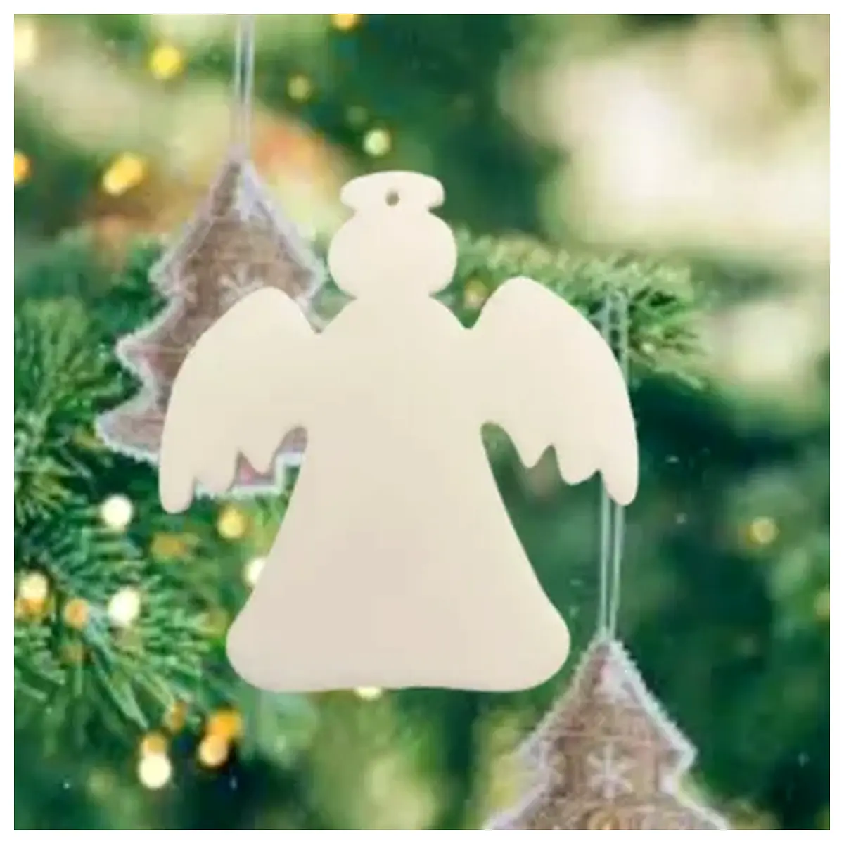 white angel christmas tree ornaments hanging decorations for holiday home xmas party supplies