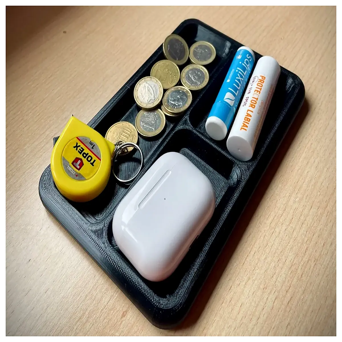 desktop organizer for office desk acrylic storage box with compartments small accessories holder for pens and clips