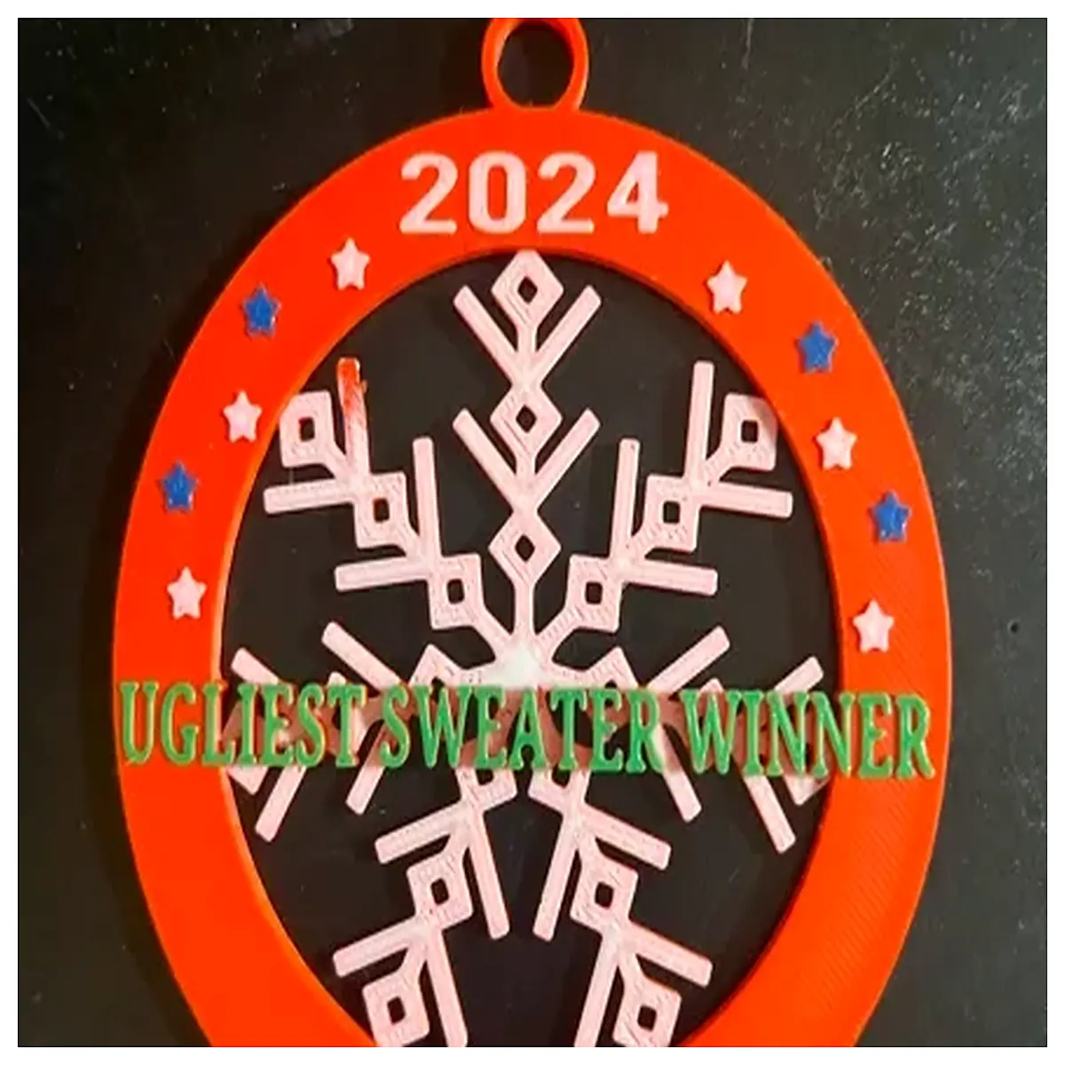 ugly sweater contest prize medal funny holiday gift