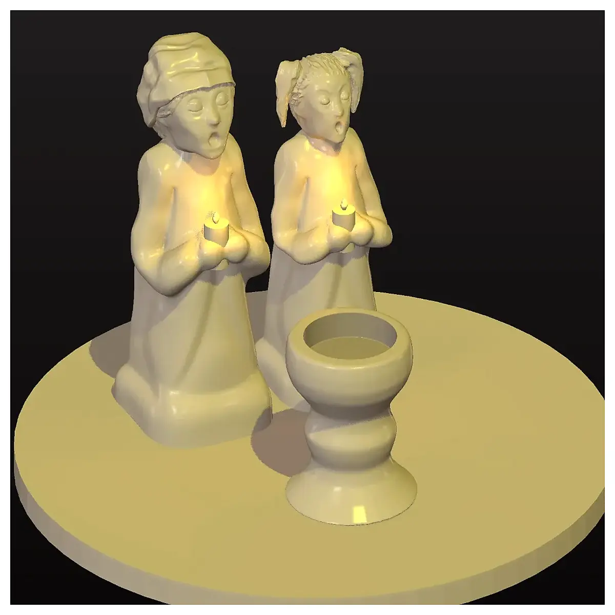 christmas tea holders candlestick set holiday table decor
