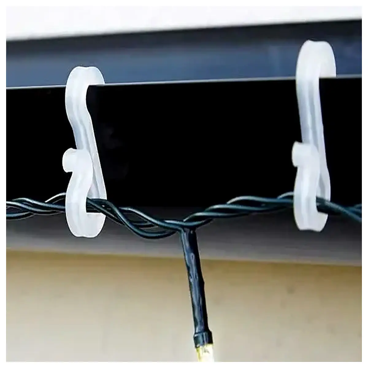 christmas gutter hooks duty icicle lights clip hanger outdoor holiday decor organizer