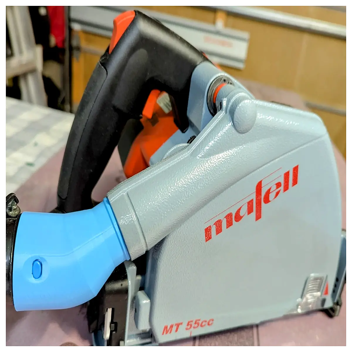 mafell track saw collector adapter cen tec shop vac connector woodworking debris removal system