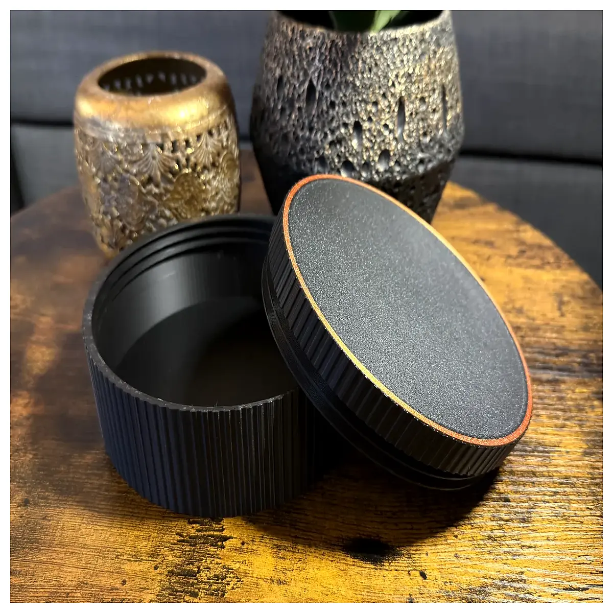round container with lid plastic storage box for cosmetics jewelry candy snacks kitchen pantry organization