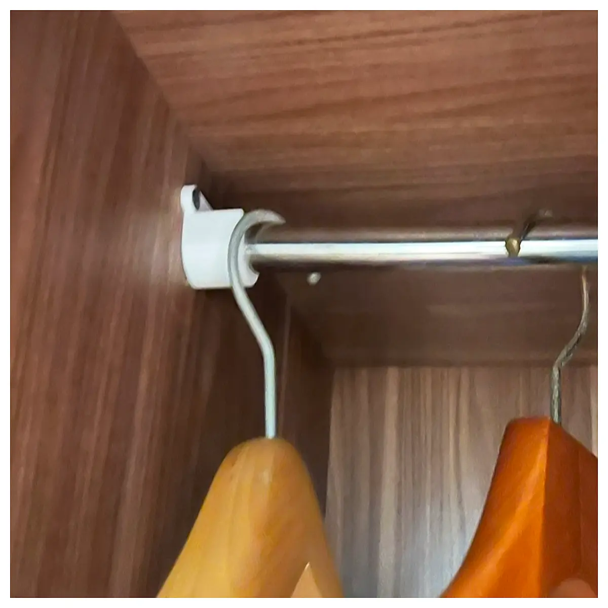 duty closet rod support brackets wall mounted clothes hanger stabilizer fixings