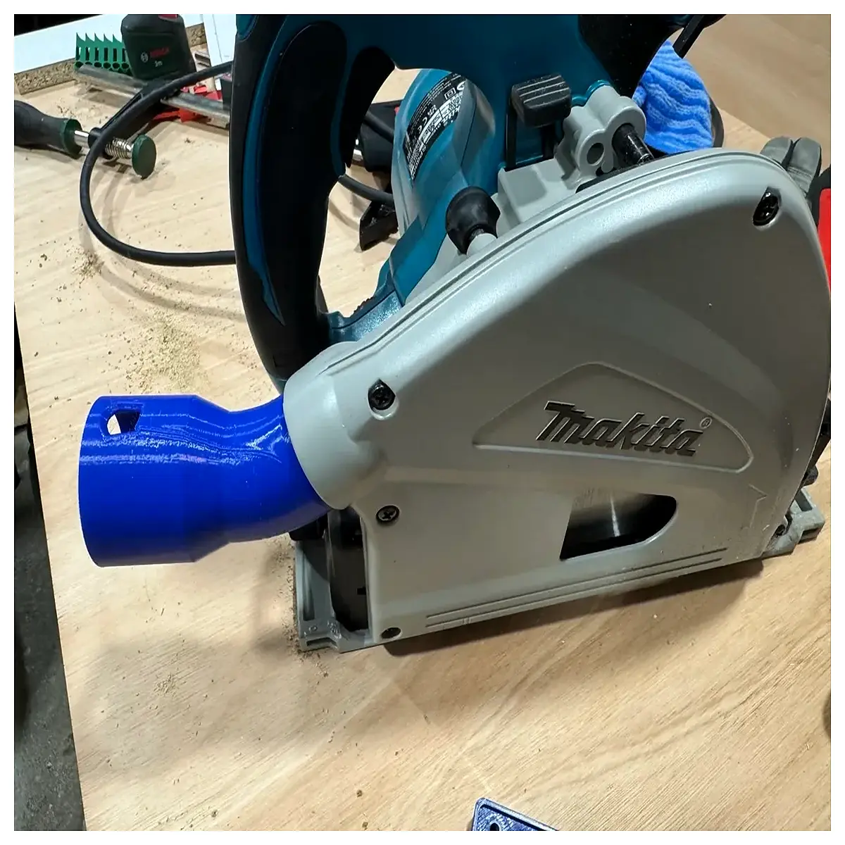 makita sp6000j router to gas rail guide adapter compatible track saw accessories