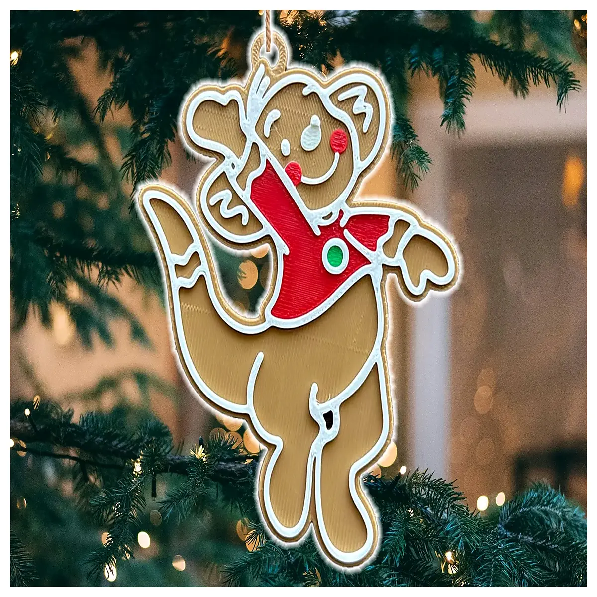 winnie the christmas hanging ornaments plush bear decoration for tree home decor holiday party favors