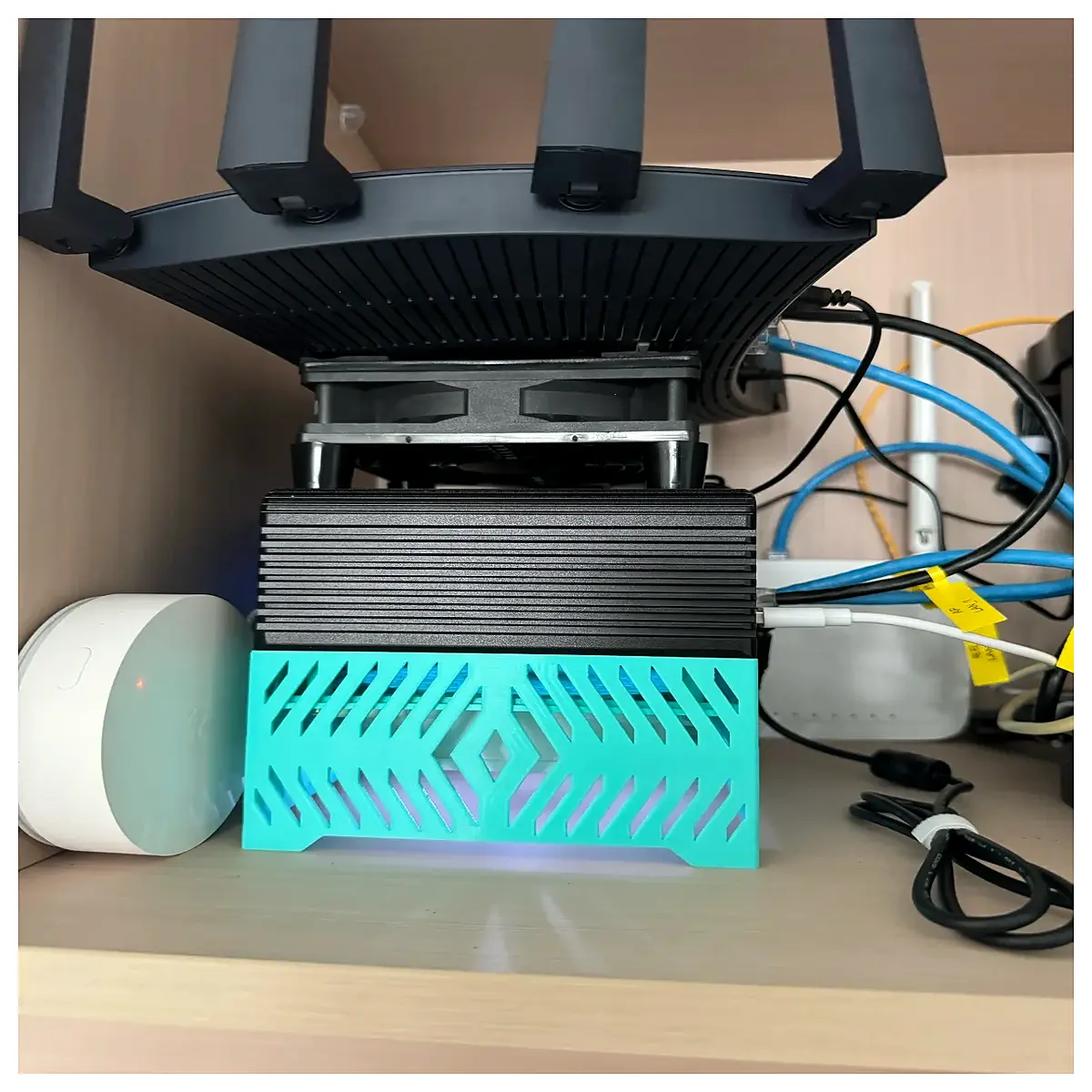 cwwk n100 aluminum heatsink case for mini pc passive cooling shell silent fanless chassis cover