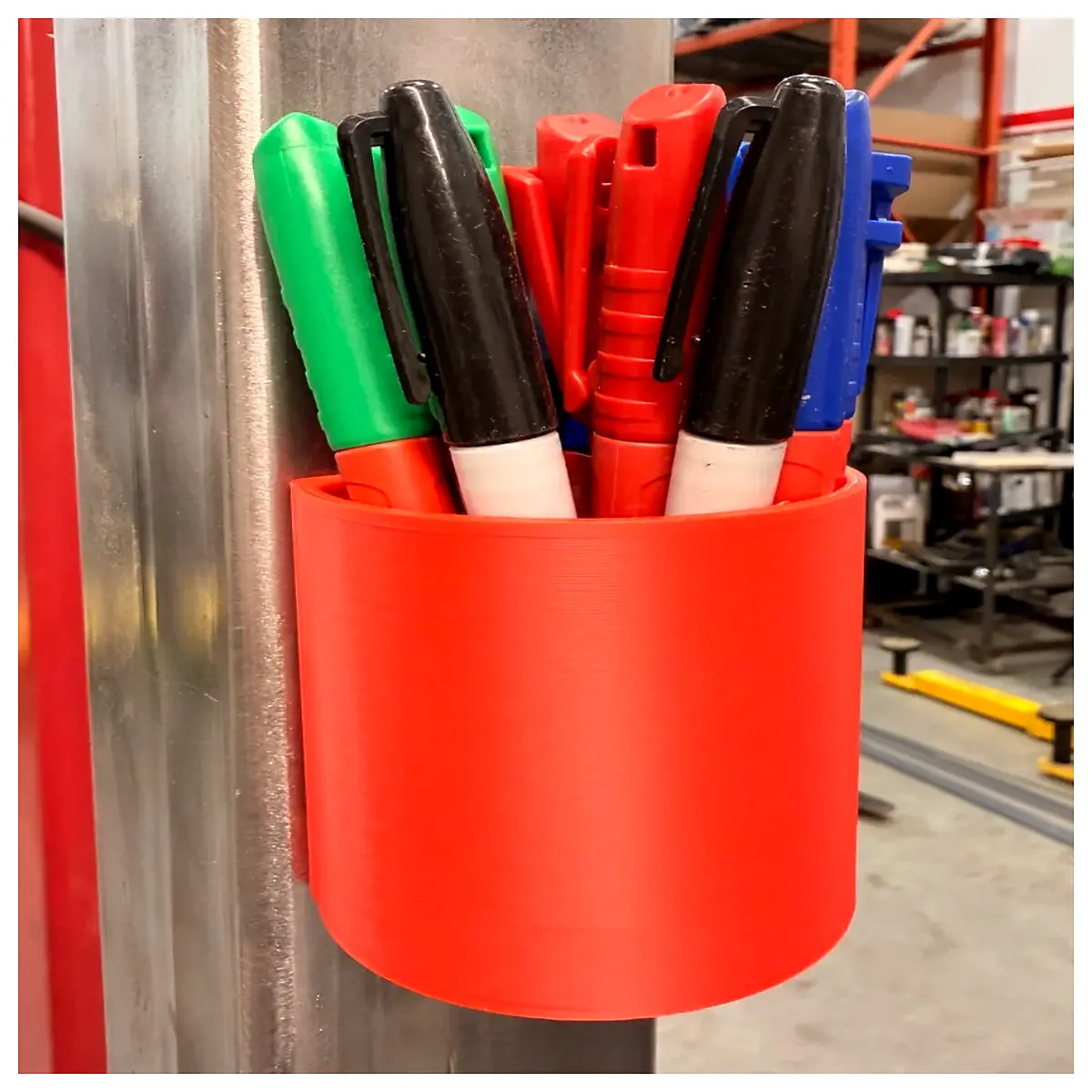 magnetic pen holder for refrigerator desk organizer magnetic storage container
