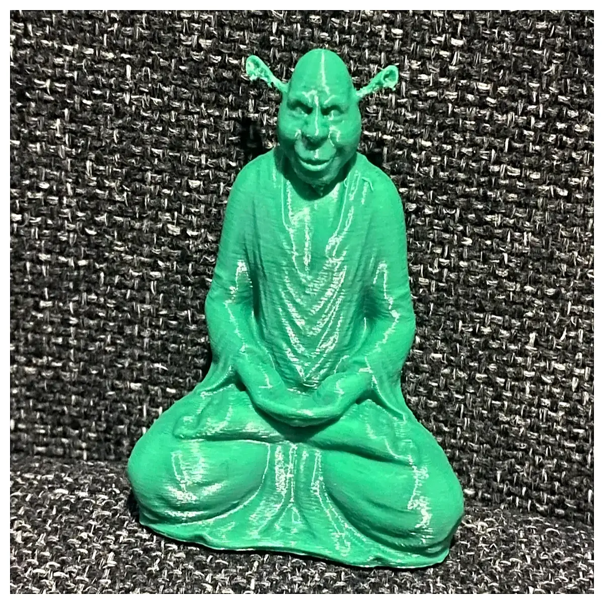slime resin buddha statue bio art sculpture living organism case home decor gift