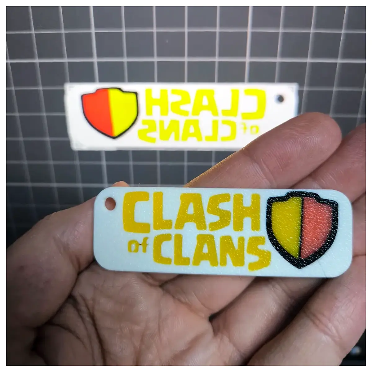 clash of clans keychain metal alloy coin bag charm for backpack gaming gift