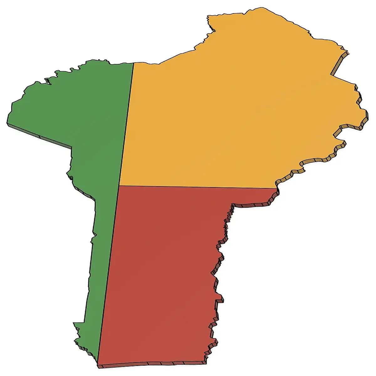 benin flag magnet souvenir fridge decorative sticker travel gift