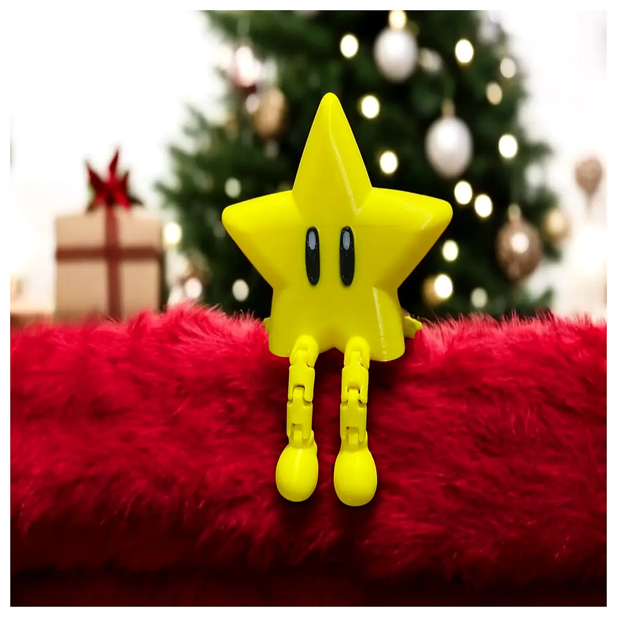 articulated jointed star tree topper flexible posable angel ornament for christmas trees