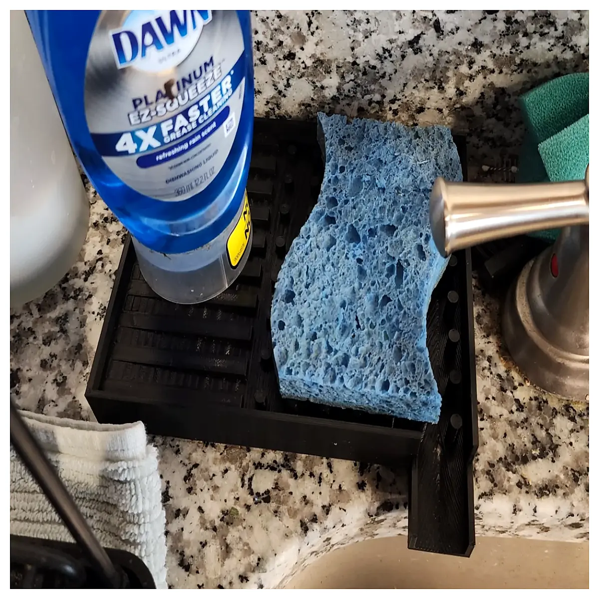 bathroom sponge holder soap dish organizer rack shelf for shower sink countertop