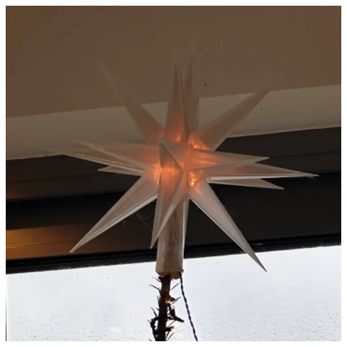 christmas tree star topper ornament gold silver shiny metal roof finial for home decor holiday party