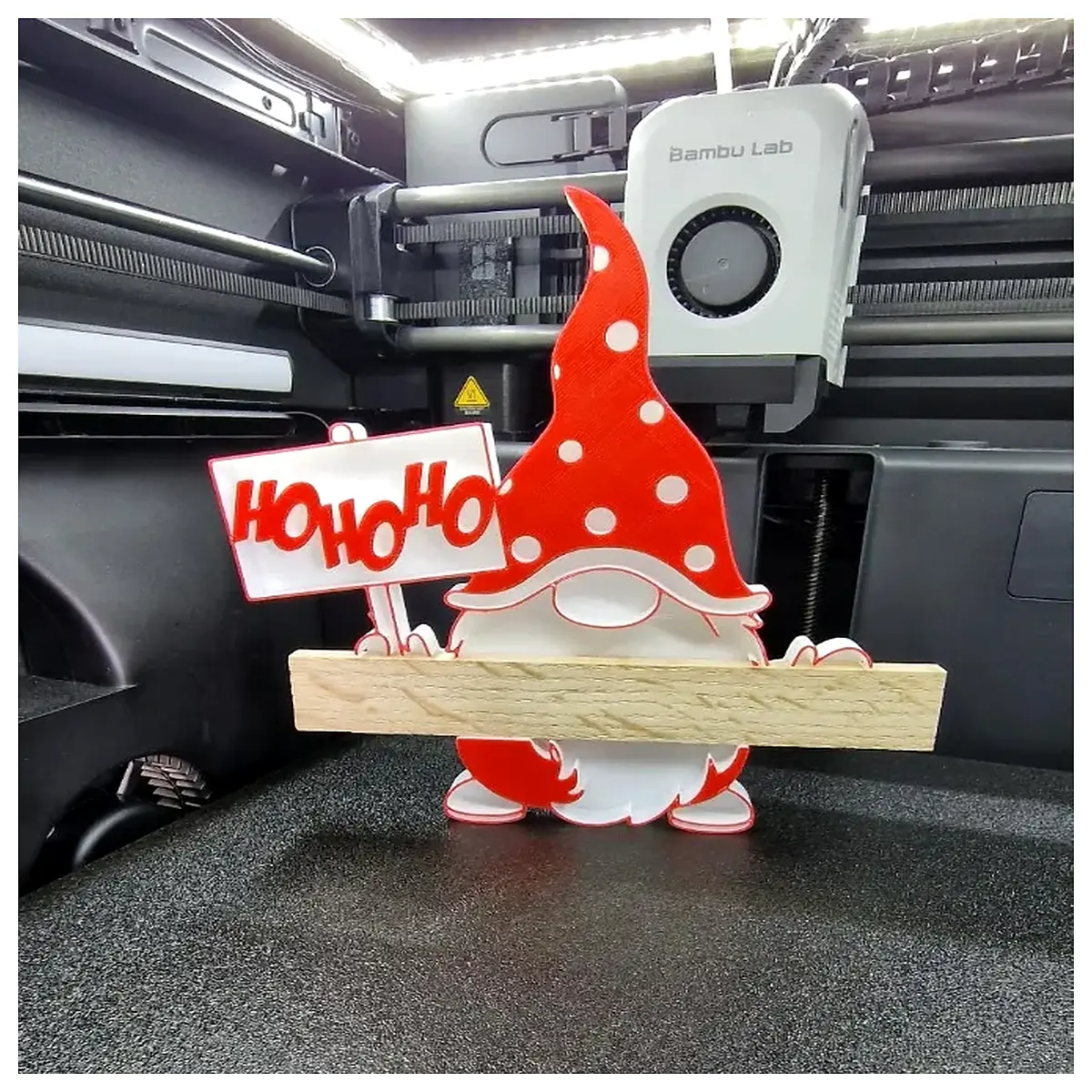 happy santa claus figurine with or without wooden blocks holiday decor