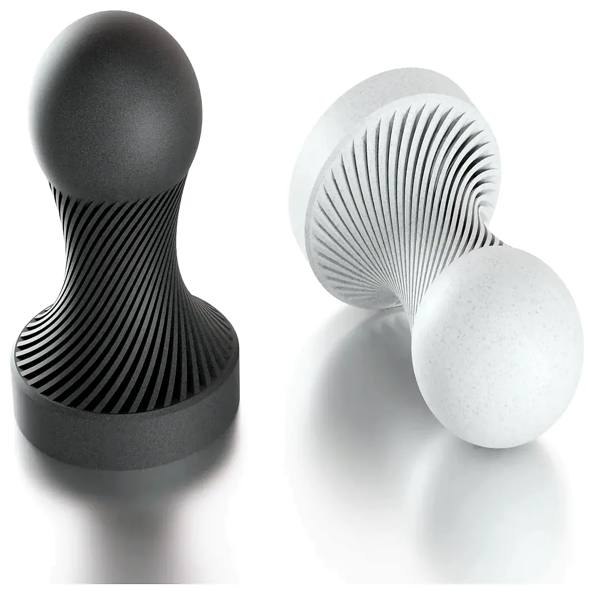 espresso tamper spiral pattern barista tool stainless steel coffee press leveler