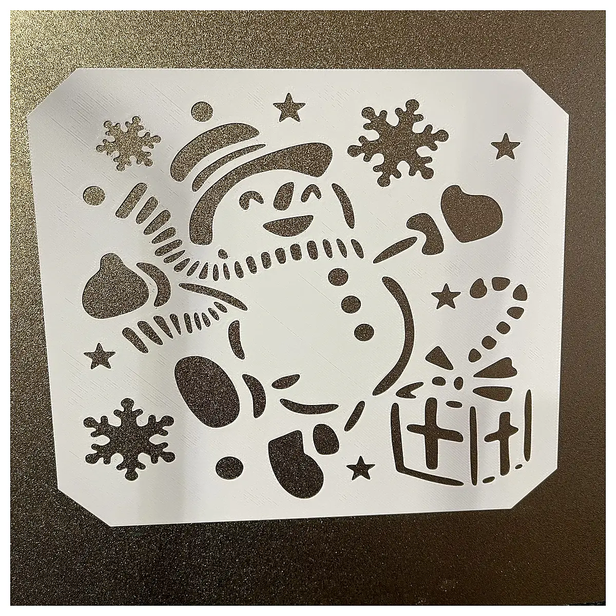 snowman christmas card template with gift box design printable holiday greeting