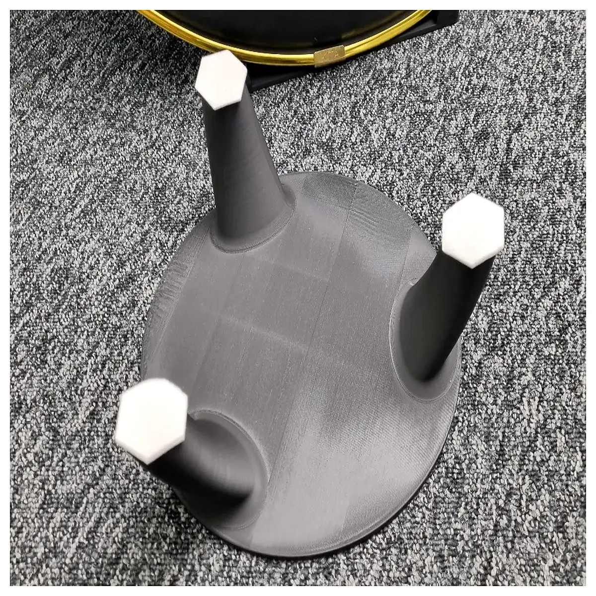 duty steel handpan floor rack for hang drum percussion with non slip base