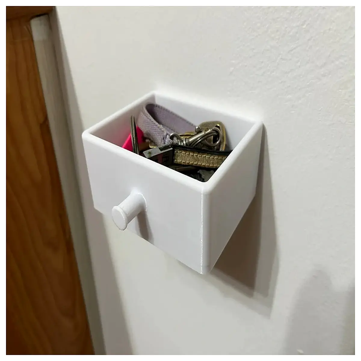key holder with hook wall mounted organizer for home entryway