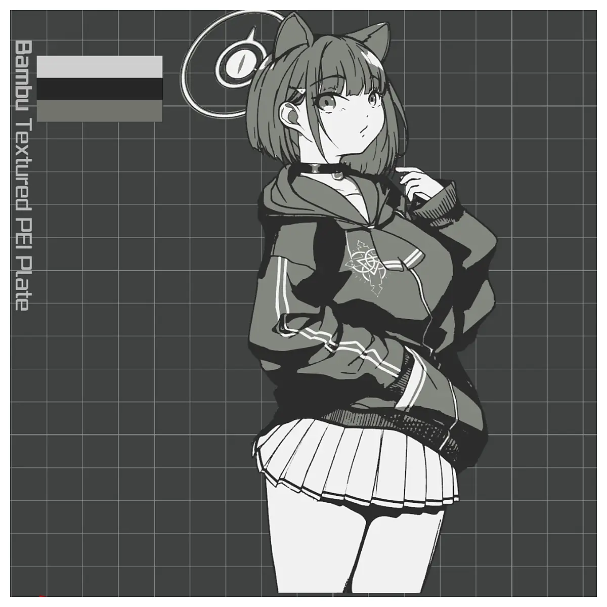 blue archive kyoka fridge magnet anime figure collectible fans