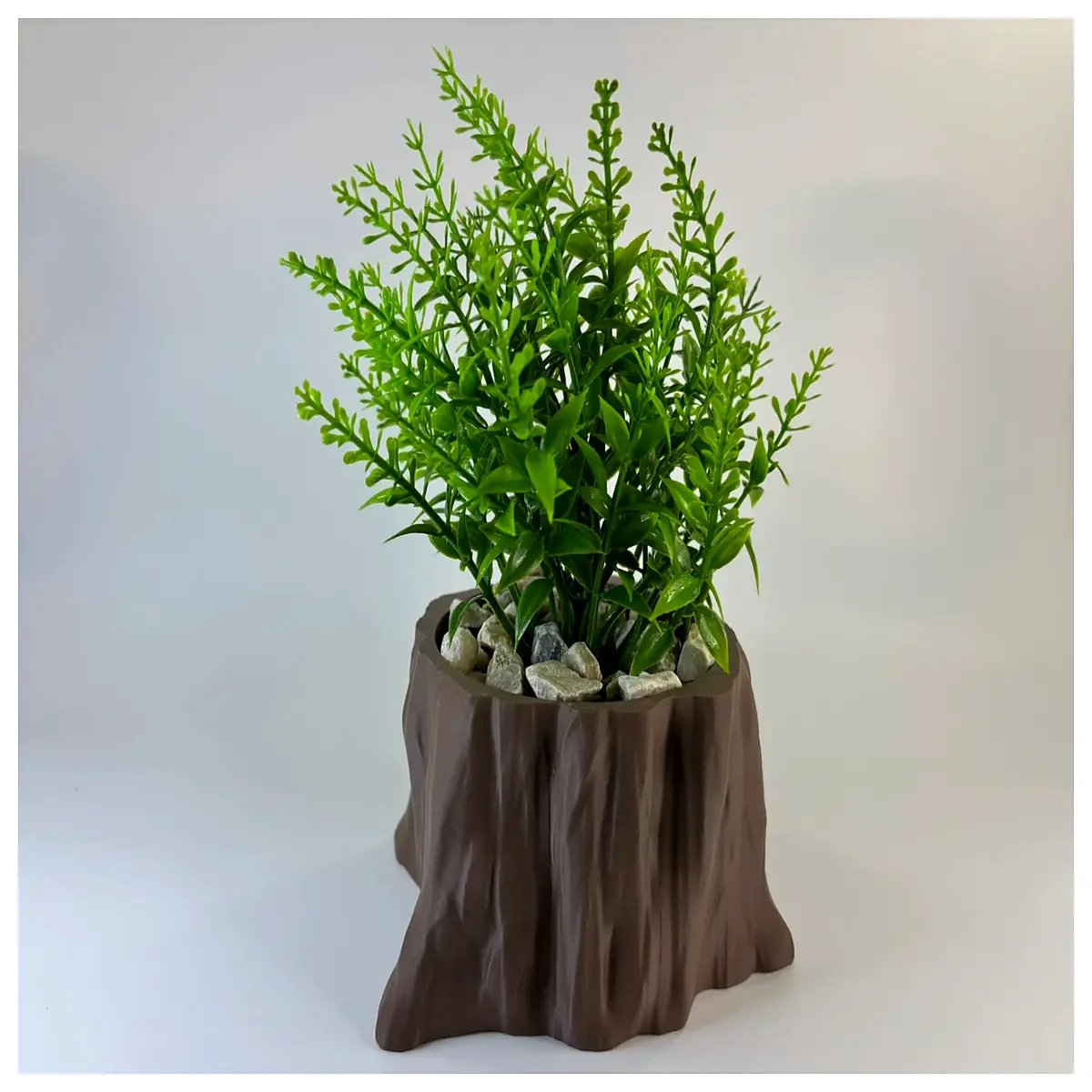 rustic tree stump planter natural wood pot for succulents cactus indoor outdoor garden decor