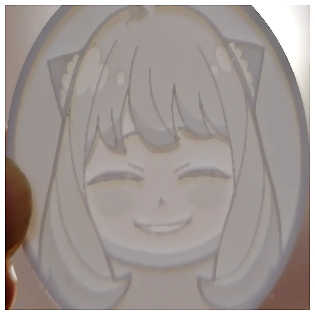 spy x family anya forger acrylic keychain badge transparent relief charm anime cosplay accessory
