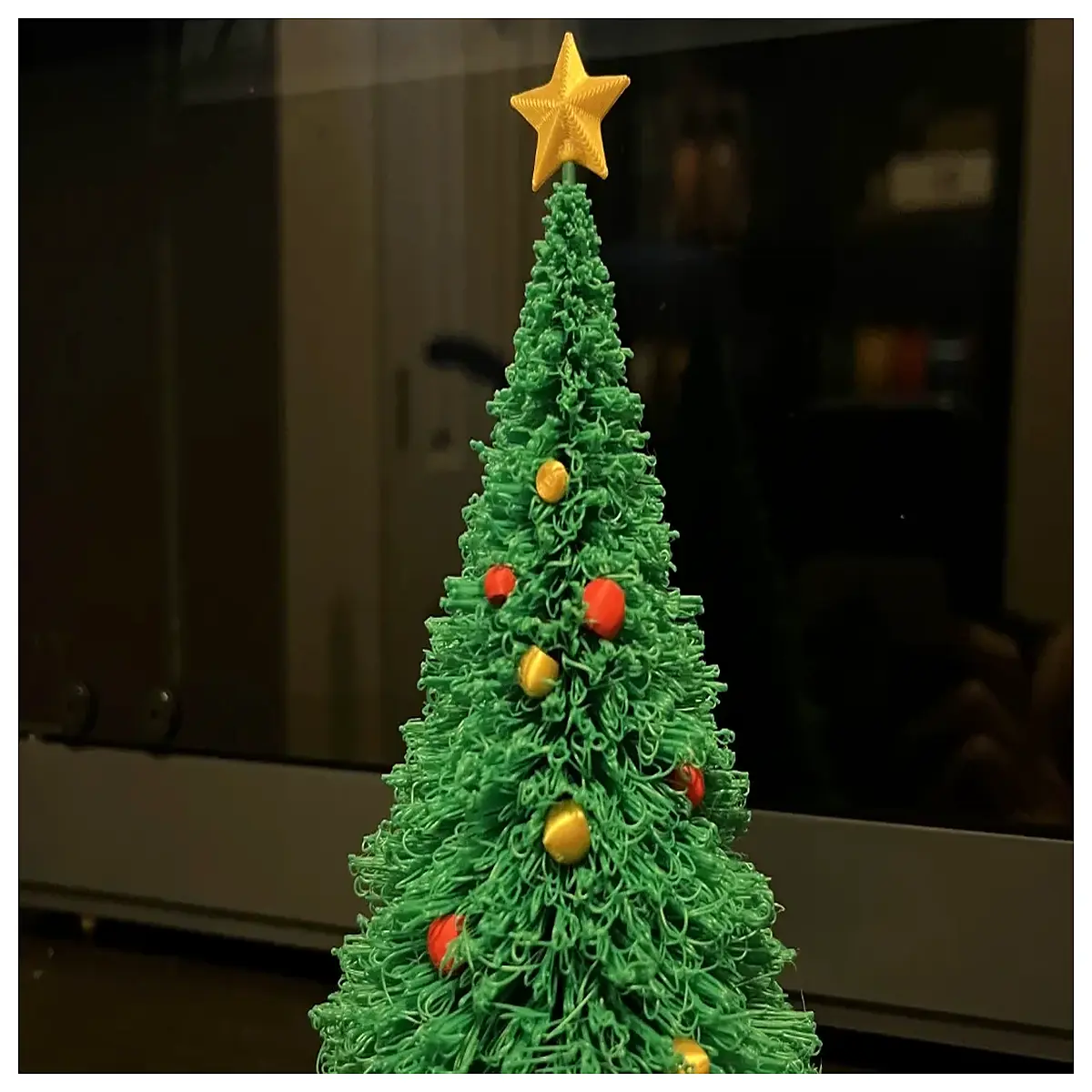miniature christmas tree star base ornament small tabletop holiday decor