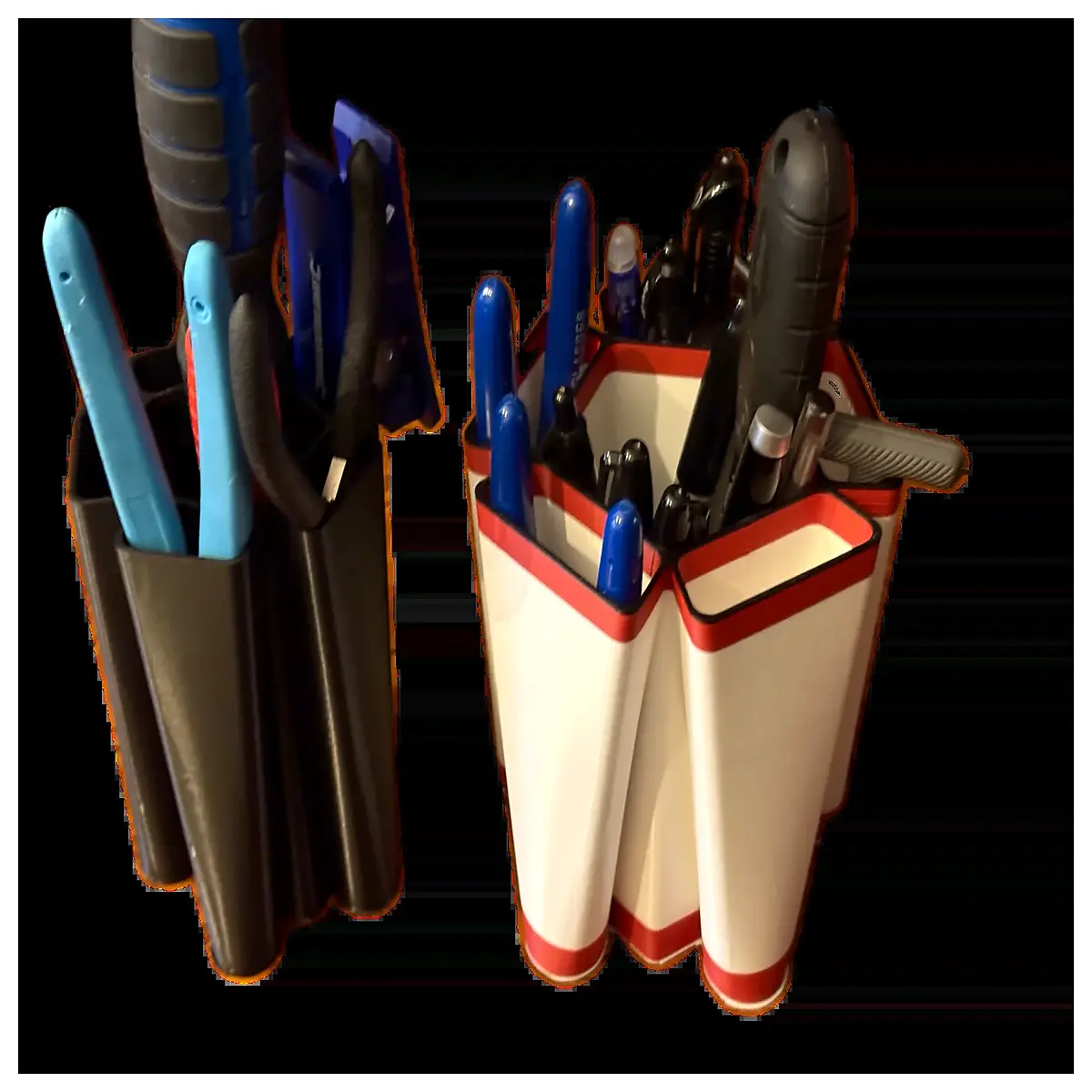 desk organizer with pen holder and scissor slot office supply storage caddy