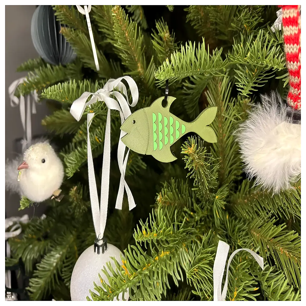 fish shaped christmas ornaments tree hanging decorations holiday decor