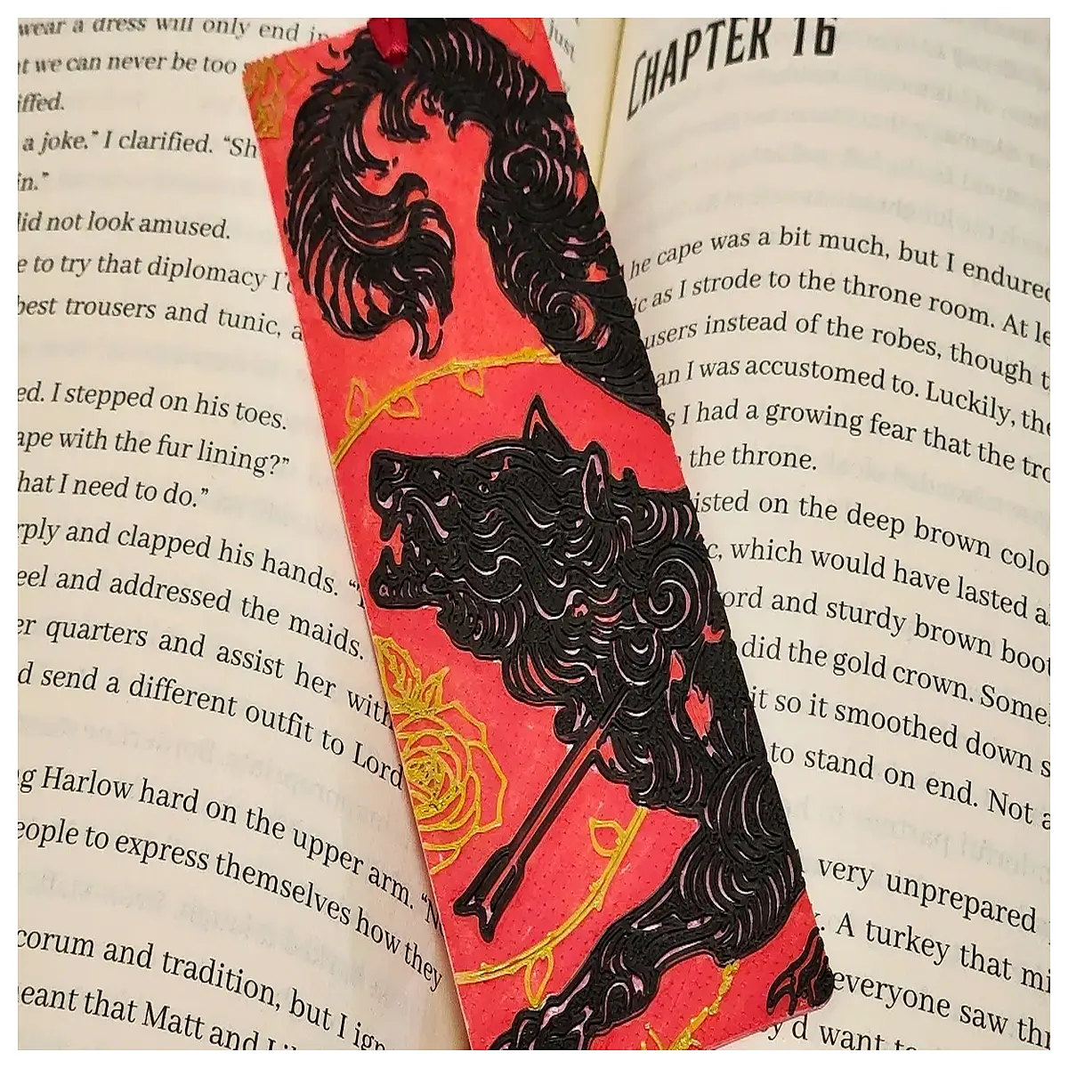 gothic aesthetic metal bookmark thorns roses vintage library reading accessory dark academia book lovers