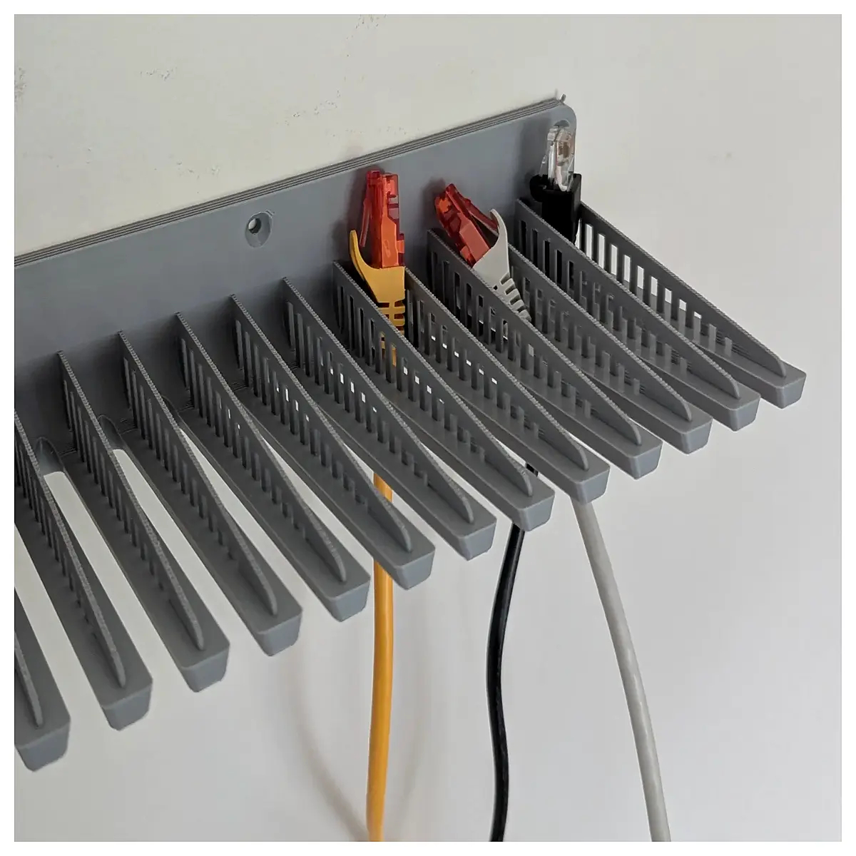 cat5 cable management clips wall mount organizer for ethernet wire routing home office networking setup