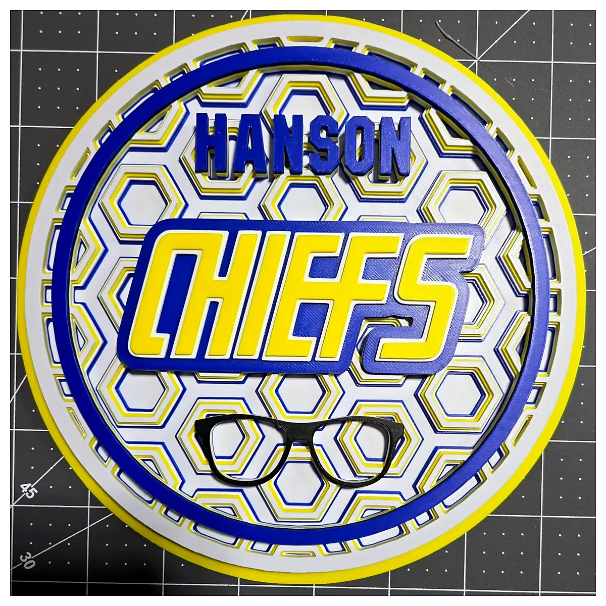 charleston chiefs vintage mosaic wall art sports decor retro hockey team poster gift