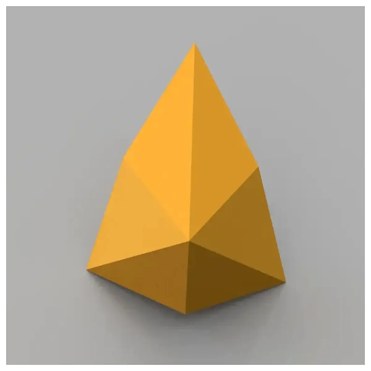 low poly tetrahedron sphere geometric decor abstract shape for design