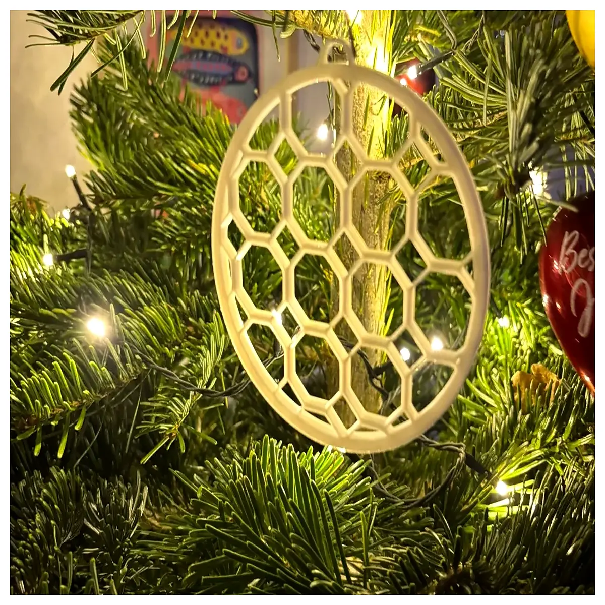 honeycomb christmas tree ornaments hanging decorations diy paper craft holiday decor