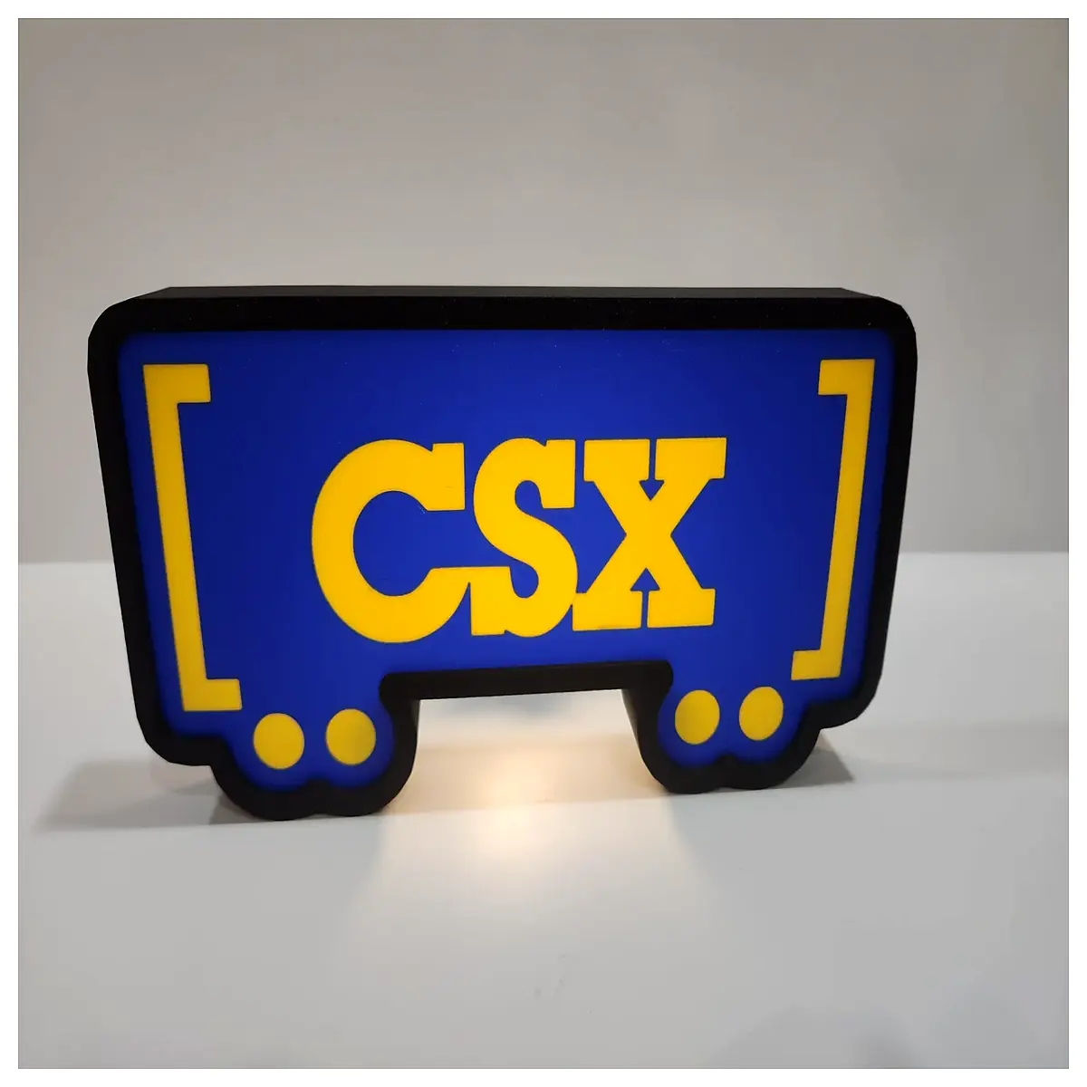 vintage csx railroad wall decor industrial lighting metal train station sign for man cave garage bar