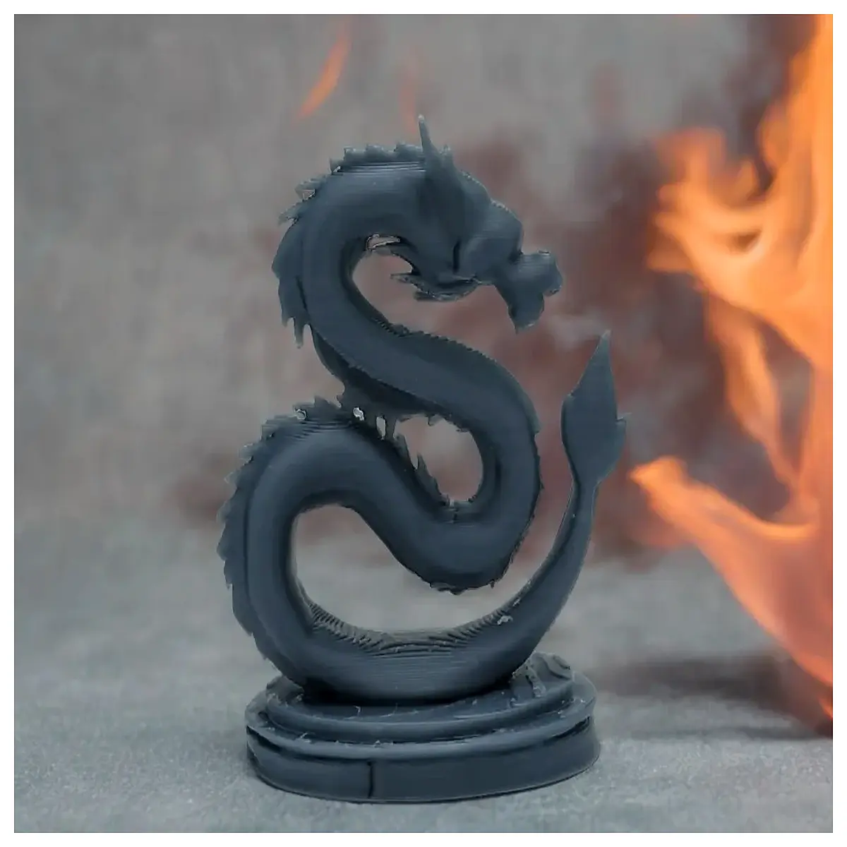 python dragon statue garden decor outdoor resin sculpture mythological beast art piece