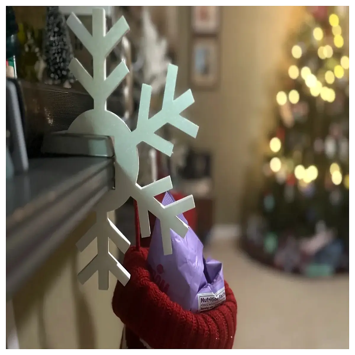 snowflake sock organizer clip hanger for closet storage drying rack