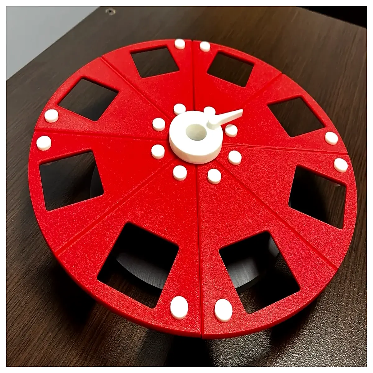 horizontal spinning prize wheel for party games and carnival events