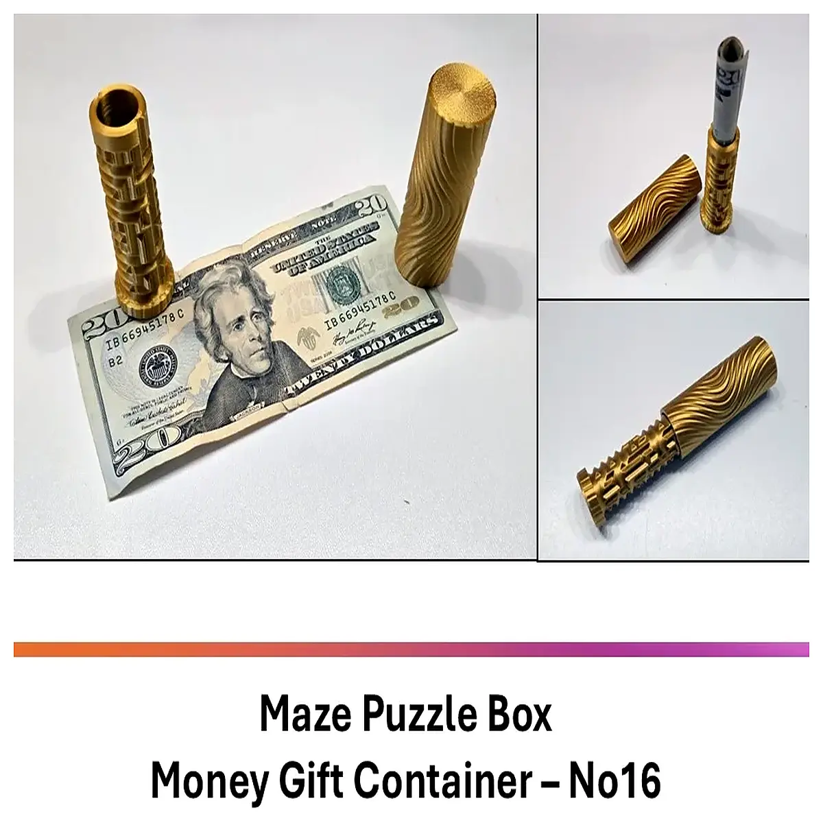 trick money box puzzle kids prank toy secret compartment cash dispenser