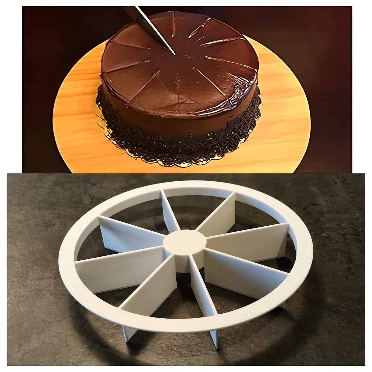 cake portioning tool equal slices divider cutter for baking party