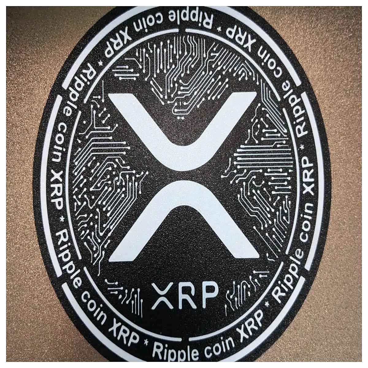 xrp coin prop 7 inch large scale collectible cryptocurrency