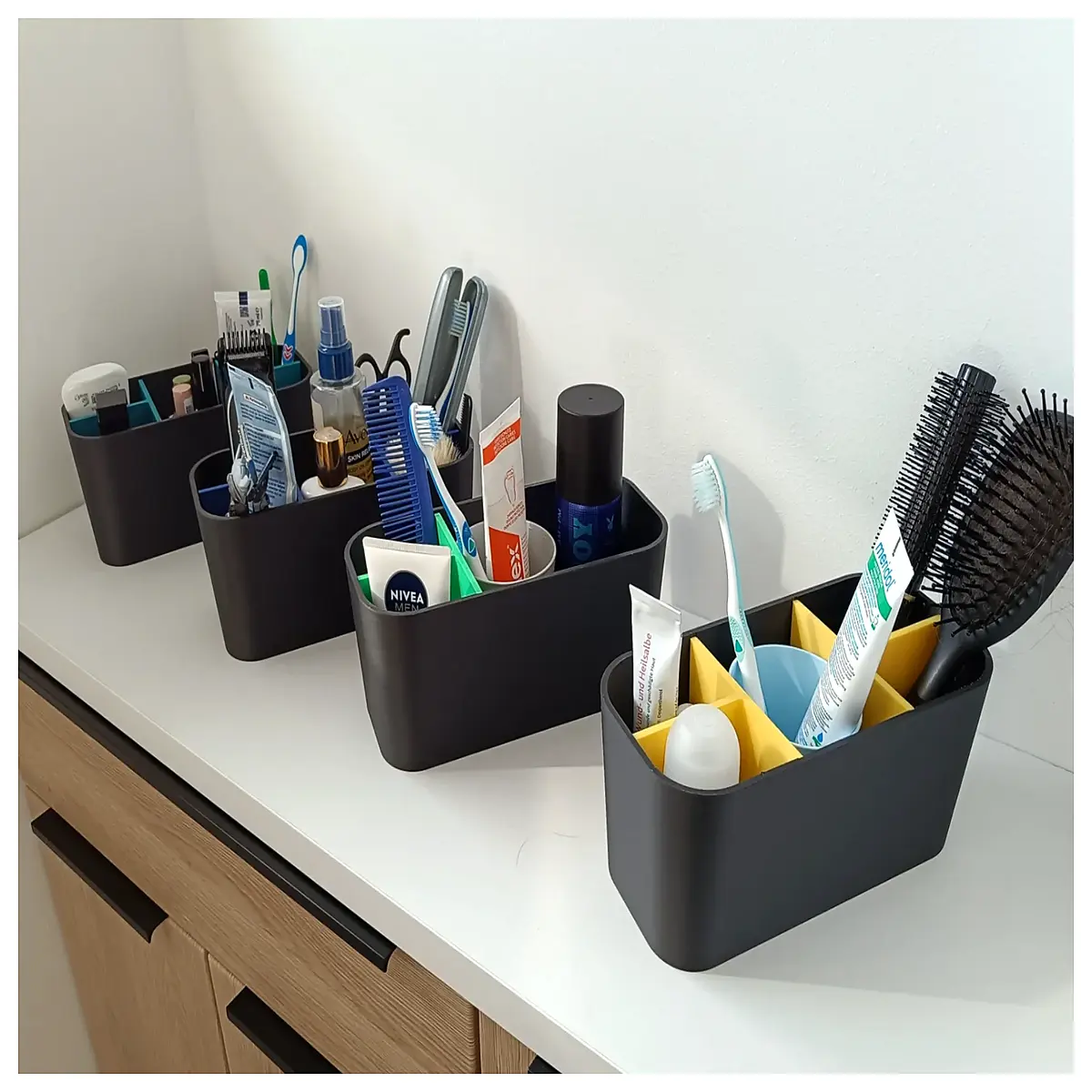 bathroom storage shelf organizer for shower corner tub side wall mounted rack toiletry holder