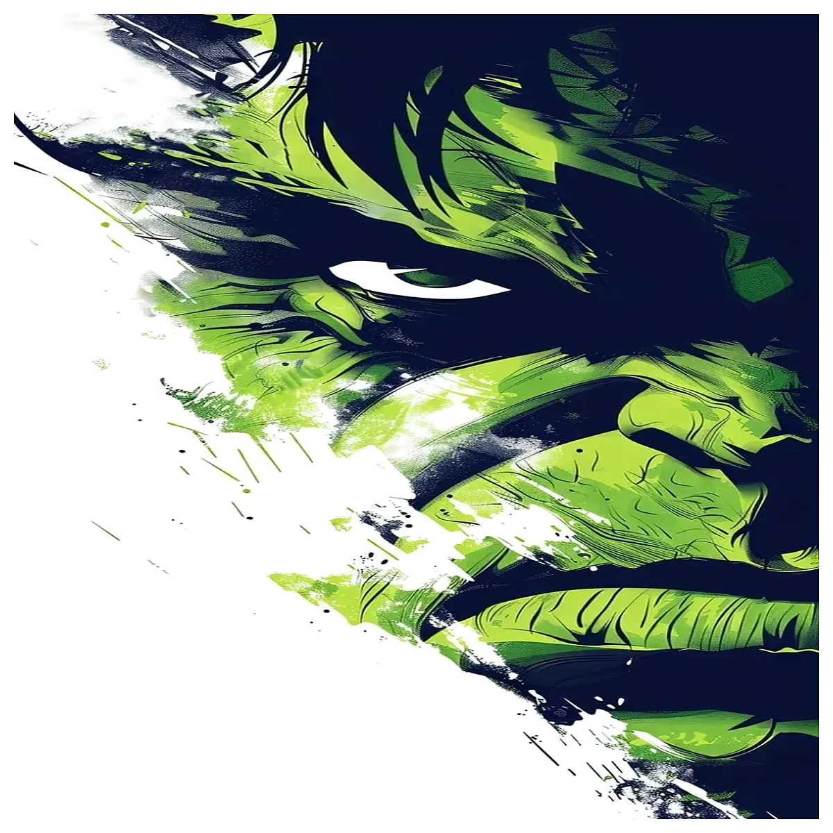 green art print poster modern minimalist wall decor large canvas painting for living room bedroom home office interior design