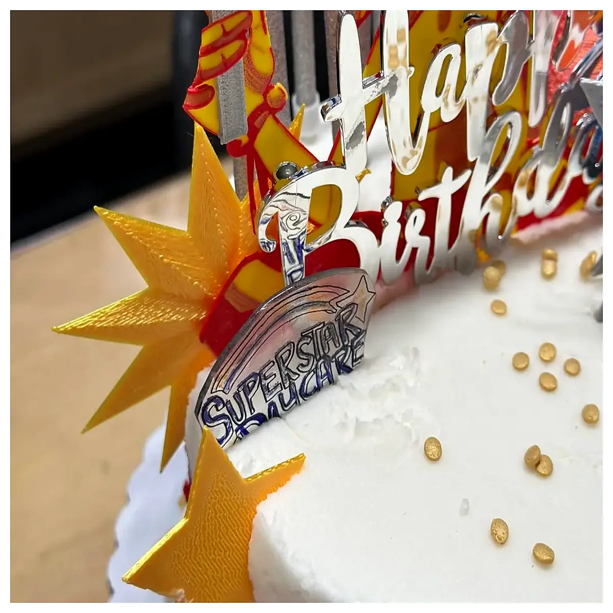 space birthday cake toppers astronaut planet star decorations theme party supplies