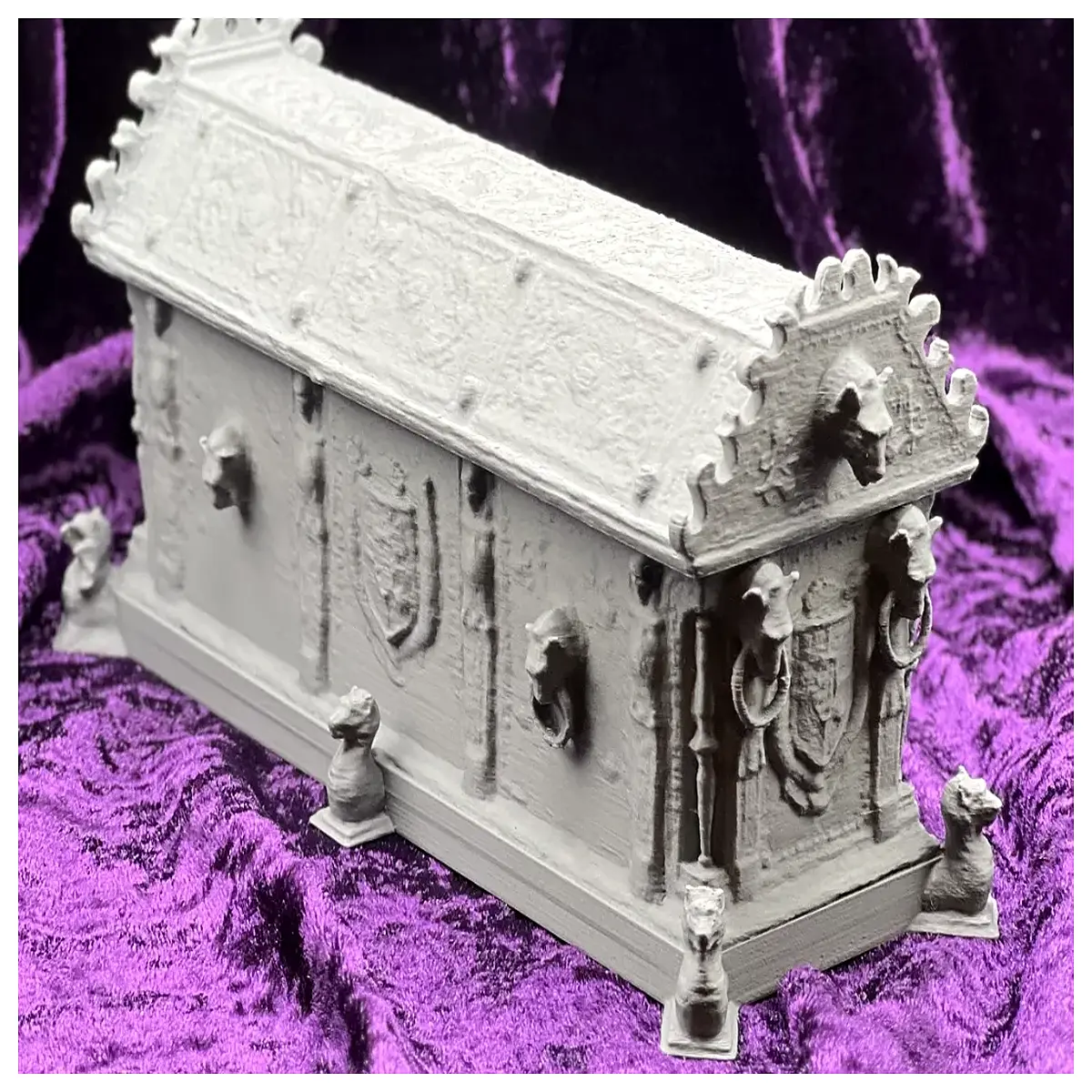 nosferatu coffin box prop horror movie decor gothic vampire aesthetic storage