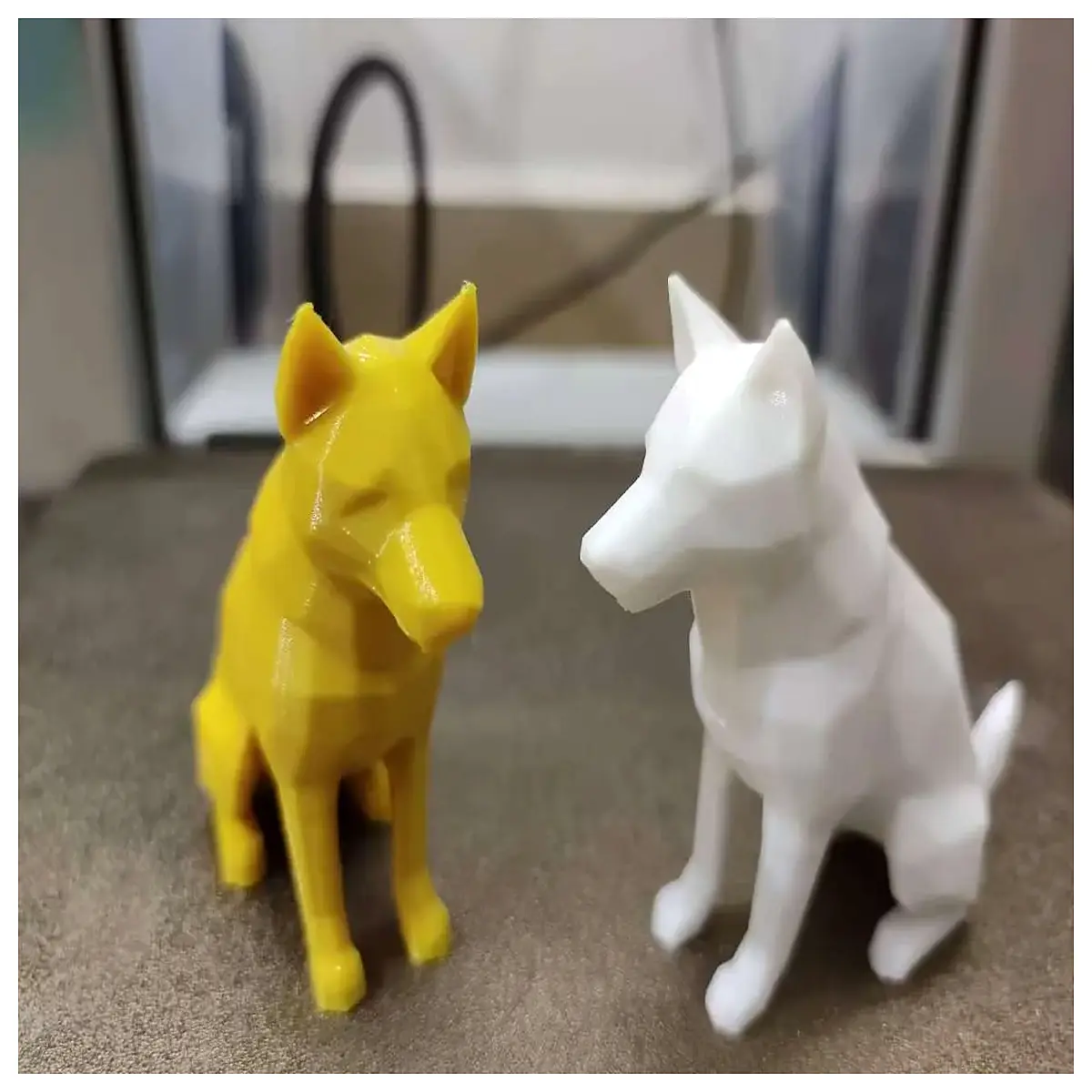 low poly chinese rural dog polygonal shiba inu style cute cartoon pet character for game design