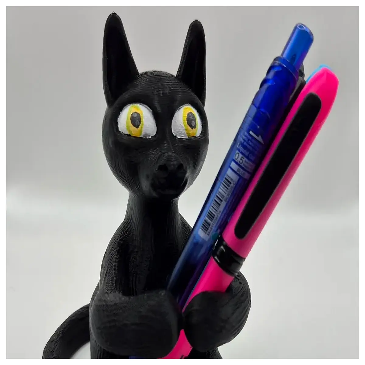 cute cat pen holder desk organizer cartoon animal stationery cup office supplies storage for pens pencils markers